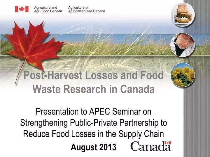 post harvest losses and food waste research in canada