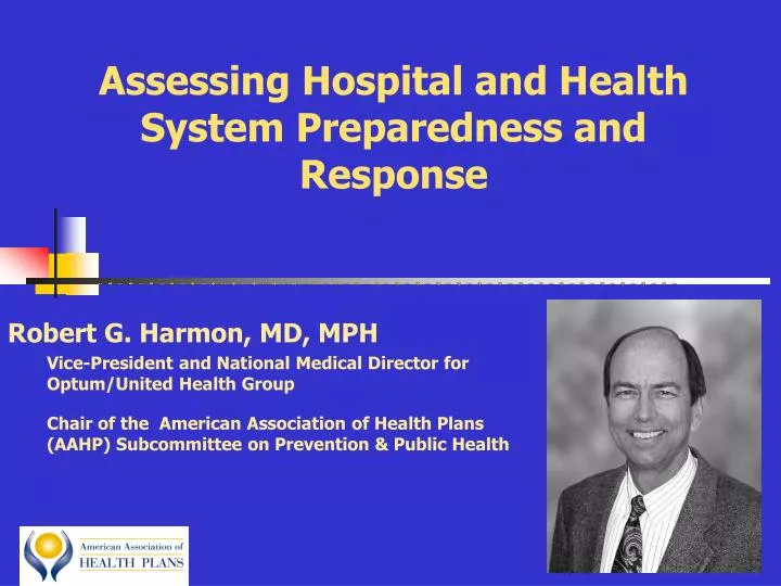 assessing hospital and health system preparedness and response