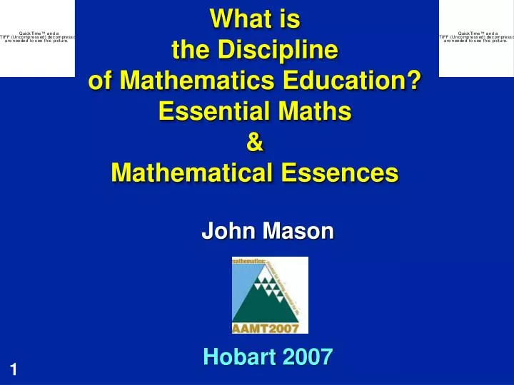 what is the discipline of mathematics education essential maths mathematical essences