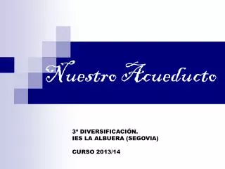 nuestro acueducto