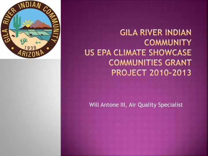 gila river indian community us epa climate showcase communities grant project 2010 2013