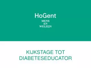 kijkstage tot diabeteseducator