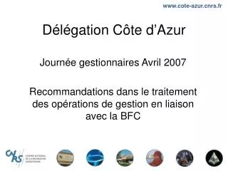 d l gation c te d azur
