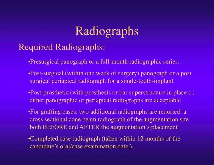 radiographs