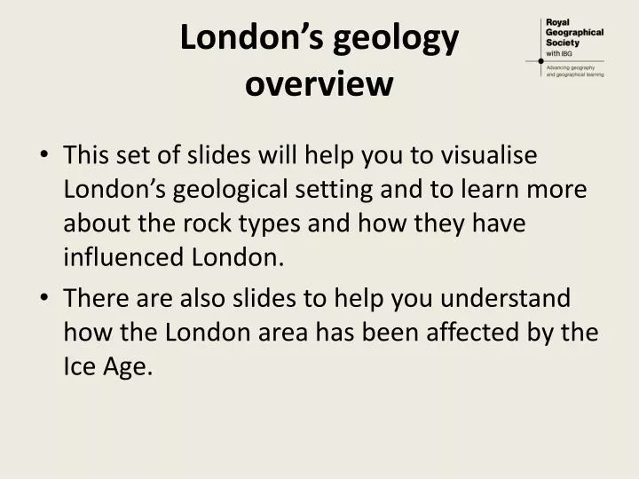 london s geology overview
