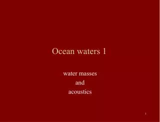 Ocean waters 1