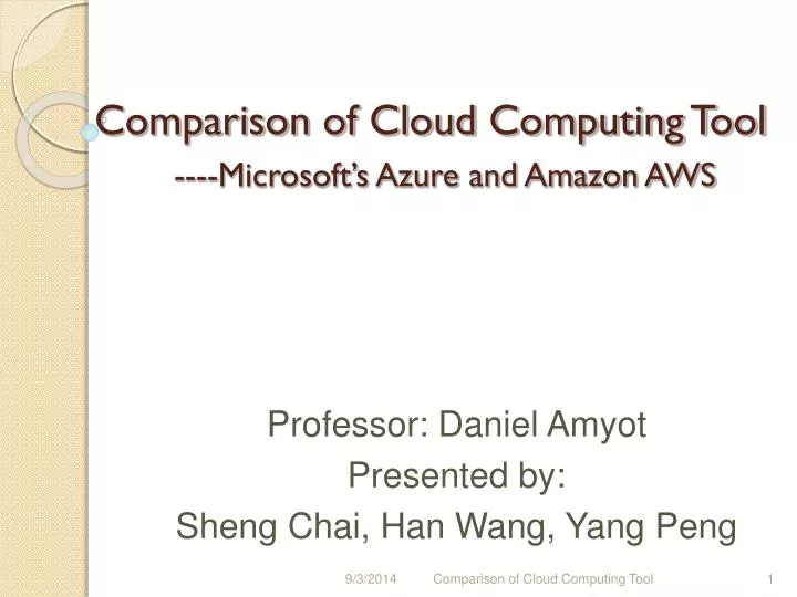 comparison of cloud computing tool microsoft s azure and amazon aws