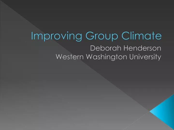 improving group climate