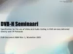 DVB-H Seminaari - slide 1