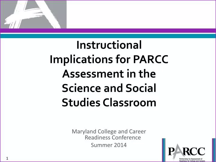 instructional implications for parcc assessment in the science and social studies classroom
