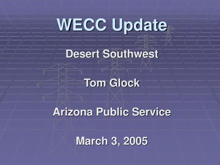 wecc update