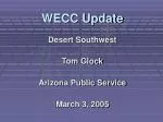WECC Update - slide 1