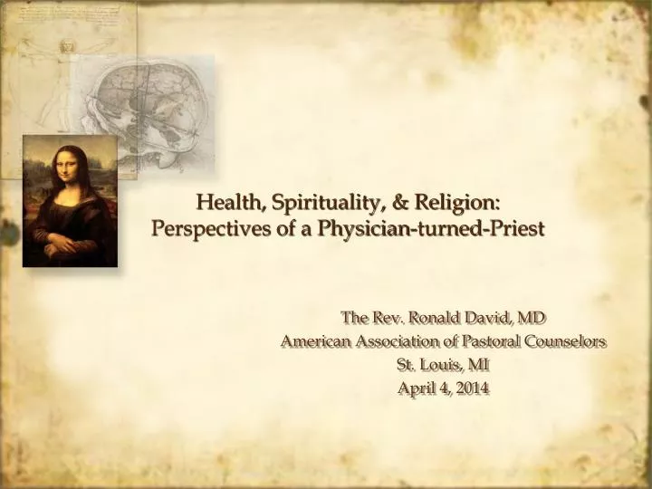 health spirituality religion perspectives of a physician turned priest