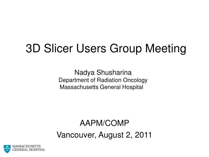 3d slicer users group meeting
