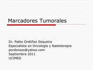 marcadores tumorales