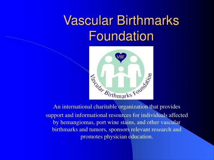 vascular birthmarks foundation