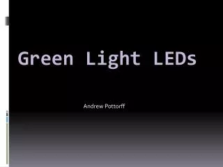 Green Light LEDs