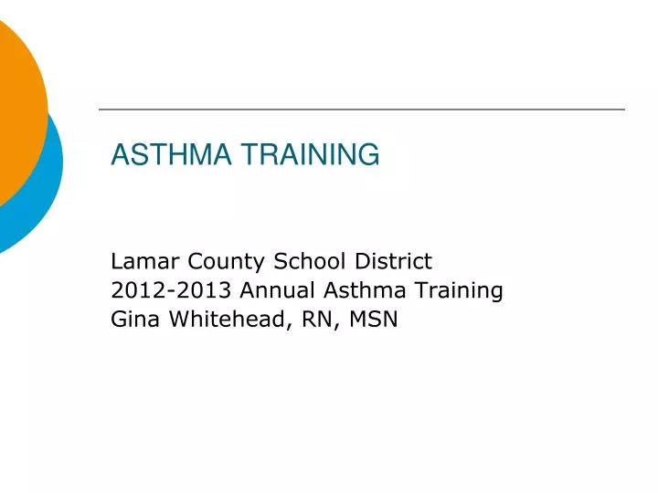asthma training