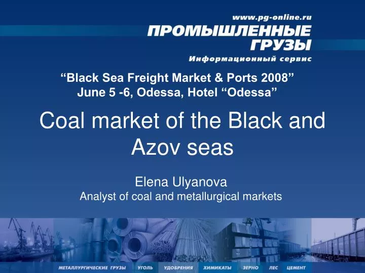 coal market of the black and azov seas