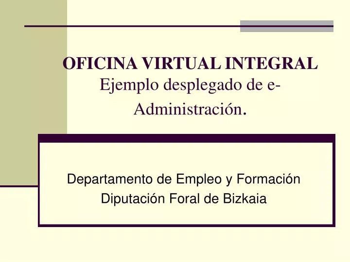 oficina virtual integral ejemplo desplegado de e administraci n