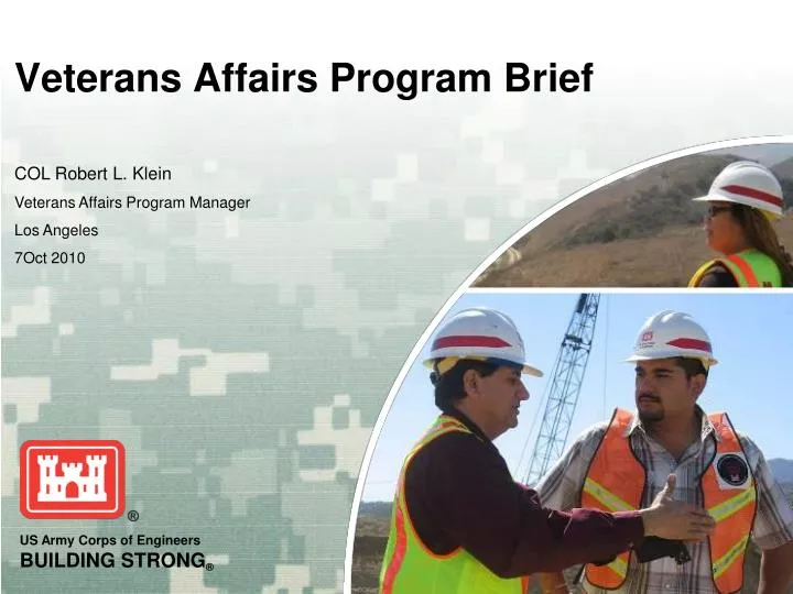 veterans affairs program brief