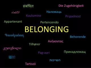 belonging
