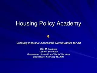 PPT - Chapter 14 Housing Policy PowerPoint Presentation, Free Download ...