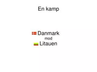 danmark mod litauen