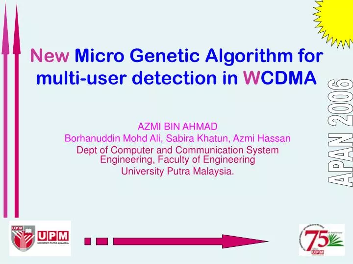 new micro genetic algorithm for multi user detection in w cdma