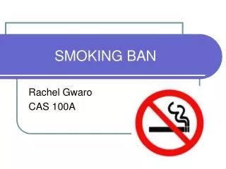 SMOKING BAN