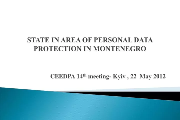 state in area of personal data protection in montenegro