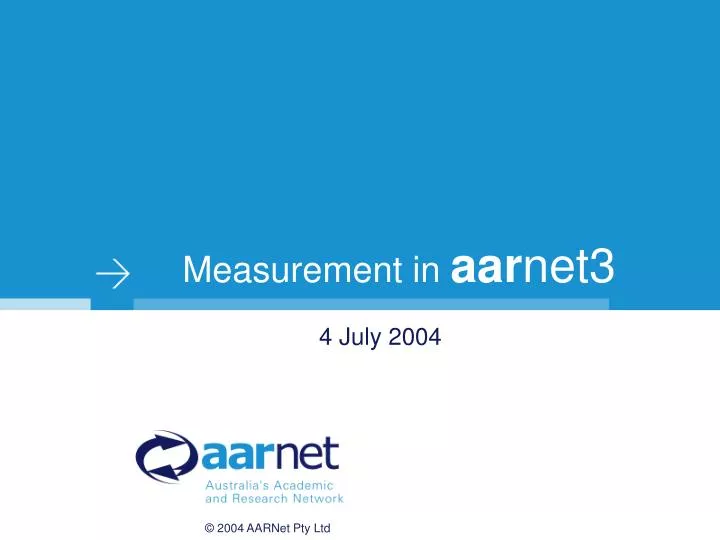 measurement in aar net3