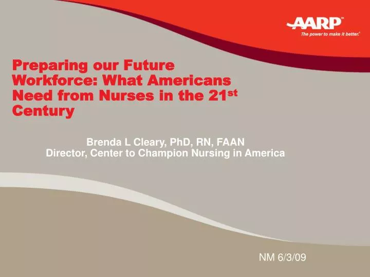 preparing our future workforce what americans need from nurses in the 21 st century