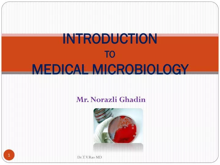 introduction to medical microbiology