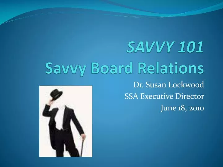 savvy 101 savvy board relations