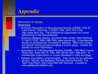 Appendix