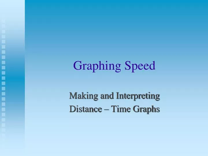 graphing speed