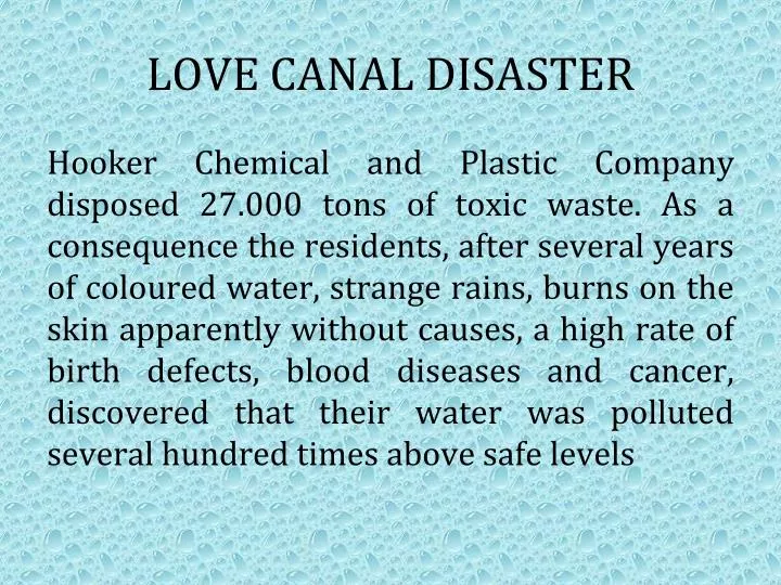 love canal disaster