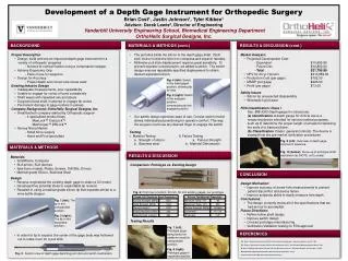 Development of a Depth Gage Instrument for Orthopedic Surgery