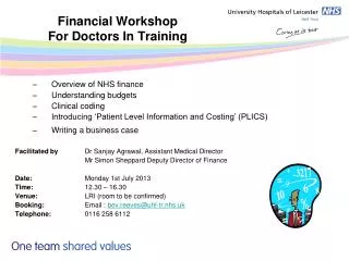 Financial Workshop For Doctors In Training