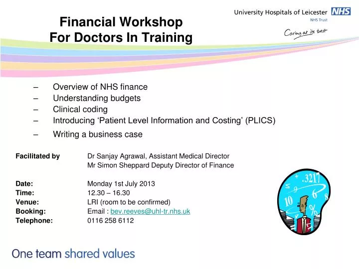financial workshop for doctors in training