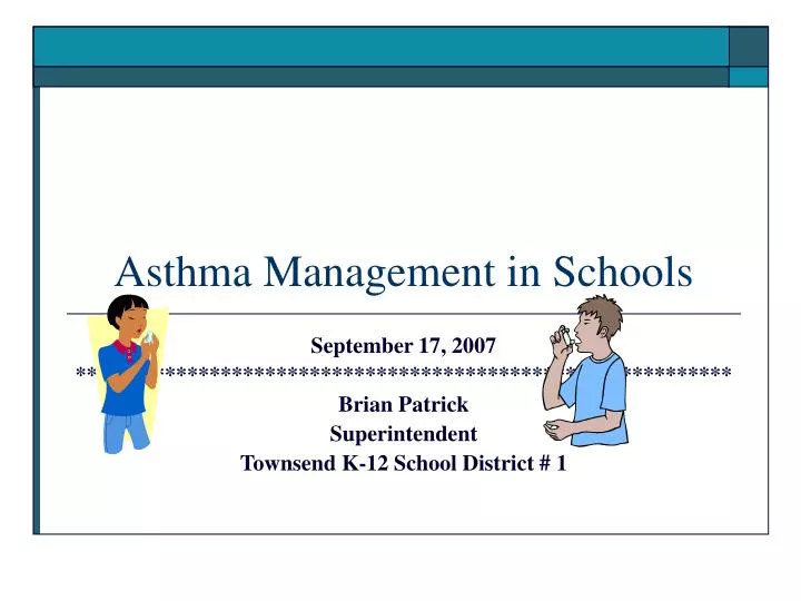 asthma management in schools