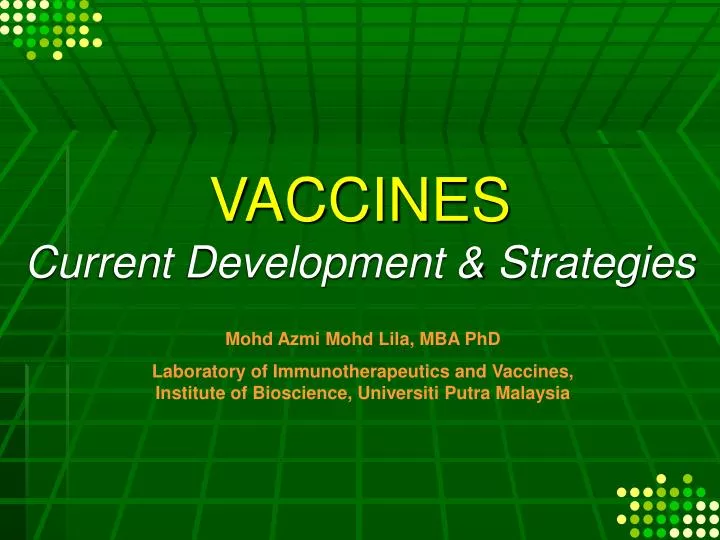 vaccines current development strategies