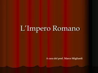 l impero romano
