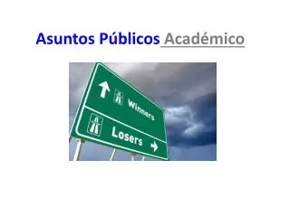 asuntos p blicos acad mico