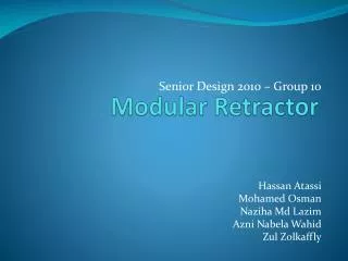 Modular Retractor