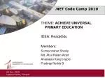 .NET Code Camp 2010 - slide 1