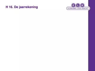 h 16 de jaarrekening