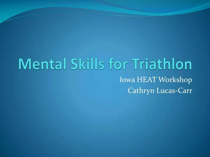 mental skills for triathlon