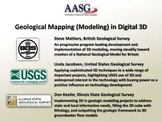 Geological Mapping (Modeling) in Digital 3D